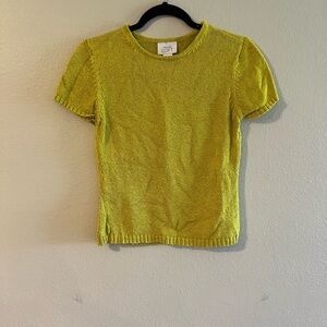 LOFT Lime Green Knit Top